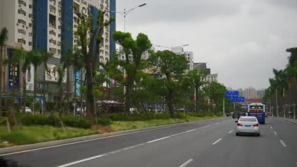 Imágenes Del Tráfico Ciudad Wuhan China — Vídeos de Stock