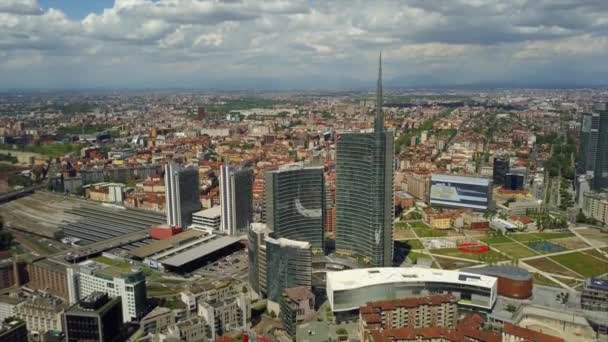 Milan Talya Mayıs 2018 Güneşli Gün Milan Şehir Şehir Merkezinde — Stok video