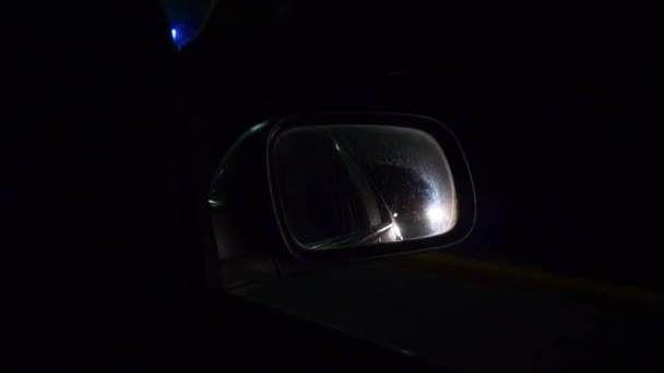 Wuhan Stad Natt Trafik Gata Panorama Bilspegel Porslin — Stockvideo