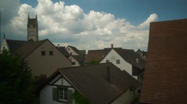 Zürih tren yol karlı zaman 