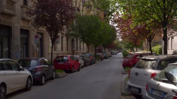 Porto ticinese ruch uliczny — Wideo stockowe