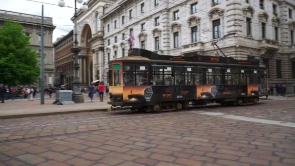 Milan Talya Mayıs 2018 Gün Zaman Milan Şehir Trafik Sokak — Stok video