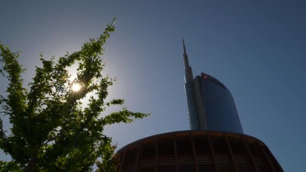 Milan Olaszország Május 2018 Napközben Milánó Város Híres Belvárosának Fel — Stock videók