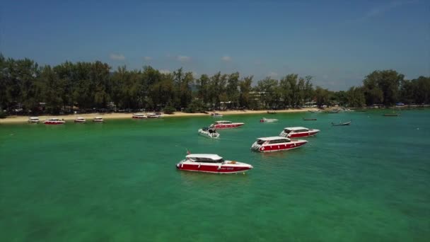 Phuket Thajsko Ledna 2018 Ostrov Slunečný Den Slavného Doku Beach — Stock video