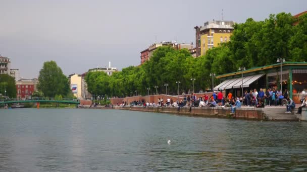 Lombardi canal bahía calle — Vídeo de stock