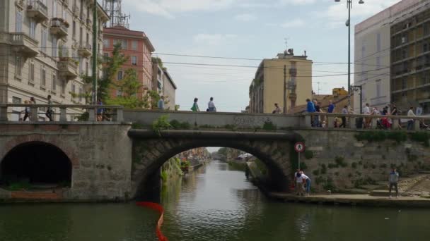 Lombardi canale baia strada — Video Stock