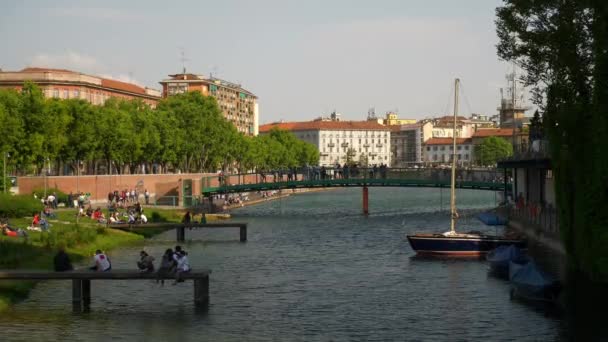 Lombardi canal bahía calle — Vídeos de Stock