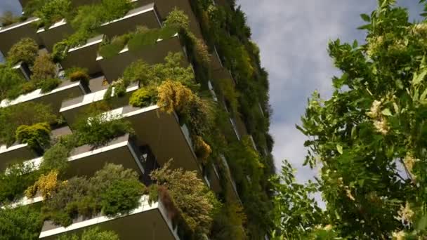 Milan Italië Mei 2018 Stad Zonnige Dag Beroemde Moderne Blok — Stockvideo