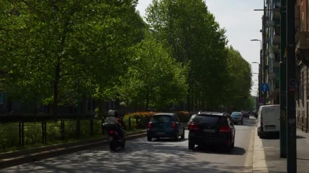 波尔图 ticinese 街道交通 — 图库视频影像