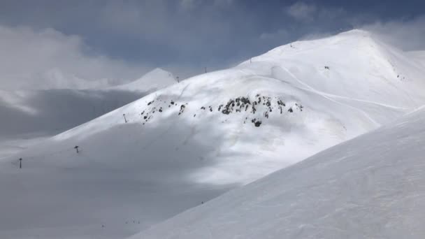 Gudauri skisted – Stock-video