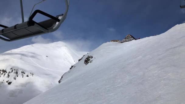 Skigebiet Gudauri — Stockvideo
