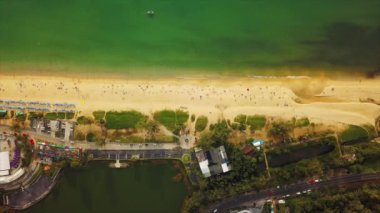 gün zaman phuket Adası kıyı şeridi ünlü cape görünümü 4 k Tayland hava