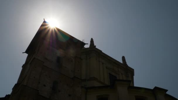 Мілан Італія Травень 2018 Місто Сонячний День Знамениті Будівлі Уповільнюють — стокове відео