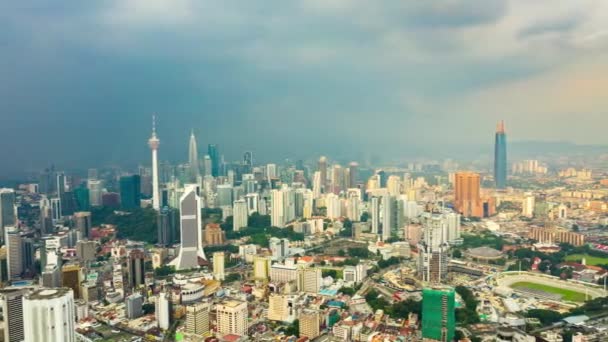 Kuala Lumpur Malaysien September 2018 Sonniger Tag Kuala Lumpur Innenstadt — Stockvideo