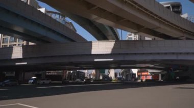 Taipei, Tayvan - 13 Ocak 2018: 13 Ocak 2018 yaklaşık güneşli gün taipei şehir trafik sokak yol panorama 4k taipei, Tayvan.