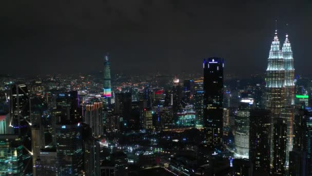 Kuala Lumpur Malajsie Září 2018 Kuala Lumpur Centru Letecké Panorama — Stock video