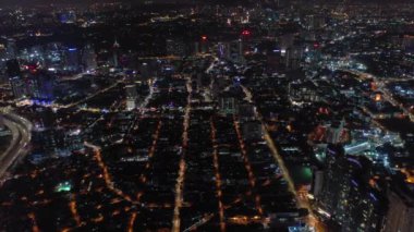 Kuala Lumpur, Malezya - 25 Eylül 2018: Kuala lumpur şehir merkezi havacılık panorama 4k circa 25 Eylül 2018 kuala lumpur, malaysia.r, malezya.