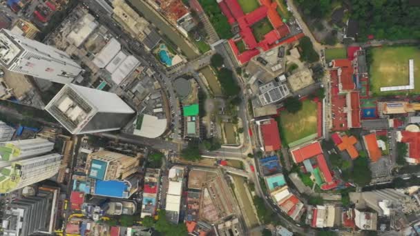 Kuala Lumpur Malásia Setembro 2018 Kuala Lumpur Downtown Aerial Panorama — Vídeo de Stock