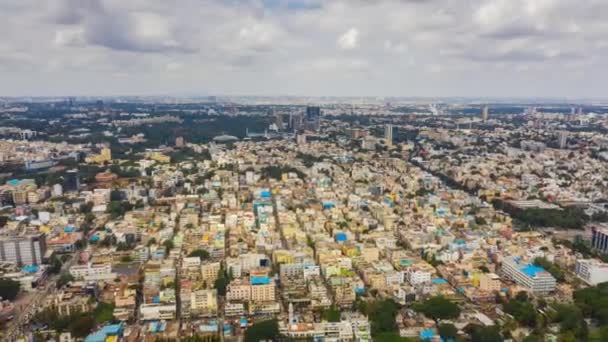 Bangalore Indie Září 2018 Slunečný Den Bangalore Panoráma Města Letecké — Stock video