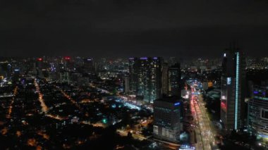 Kuala Lumpur, Malezya - 25 Eylül 2018: Kuala lumpur şehir merkezi havacılık panorama 4k circa 25 Eylül 2018 kuala lumpur, malaysia.r, malezya.