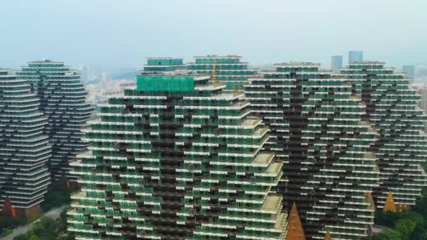 中国三亚市白天的五星级酒店现代建筑4K — 图库视频影像