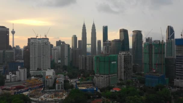 Kuala Lumpur Malásia Setembro 2018 Hora Dia Kuala Lumpur Downtown — Vídeo de Stock