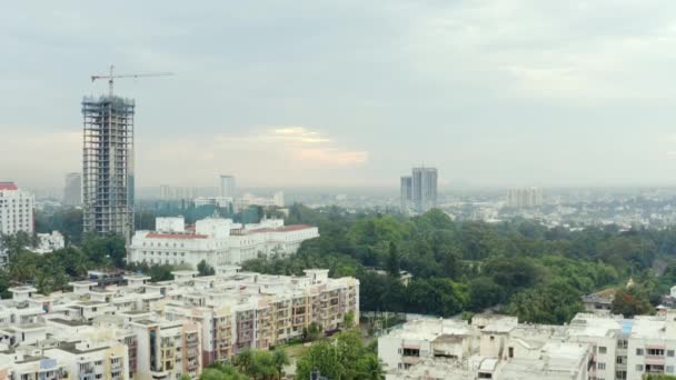 Bangalore India Settembre 2018 Paesaggio Urbano Giorno Bangalore Panorama Aereo — Video Stock