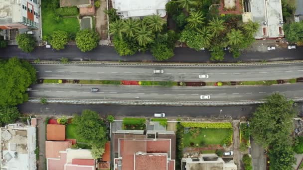 Tag Zeit Bangalore Stadt Verkehr Straße Antenne Panorama Indien — Stockvideo