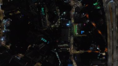 Kuala Lumpur, Malezya - 25 Eylül 2018: Kuala lumpur şehir merkezi havacılık panorama 4k circa 25 Eylül 2018 kuala lumpur, malaysia.r, malezya.