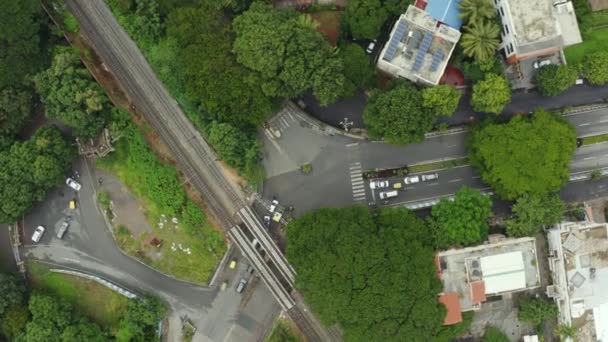 Dag Tijd Bangalore Verkeer Straat Luchtfoto Panorama India — Stockvideo