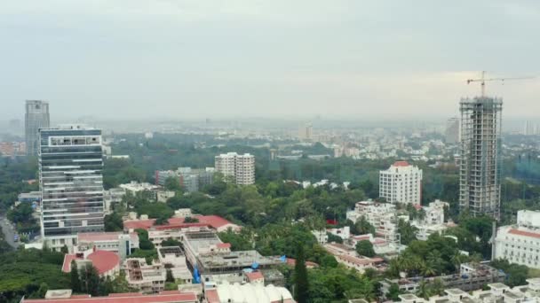 Bangalore India September 2018 Day Time Bangalore Cityscape Downtown Aerial — Stok Video