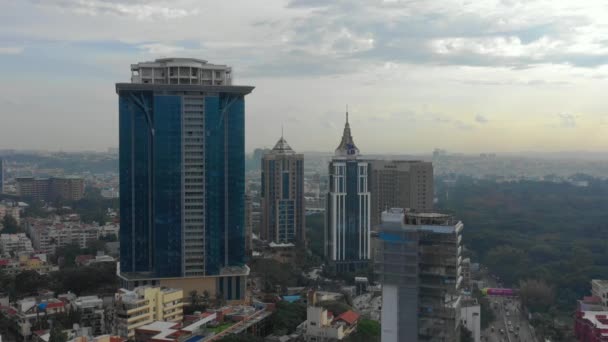 Bangalore Índia Setembro 2018 Período Diurno Cidade Bangalore Panorama Aéreo — Vídeo de Stock