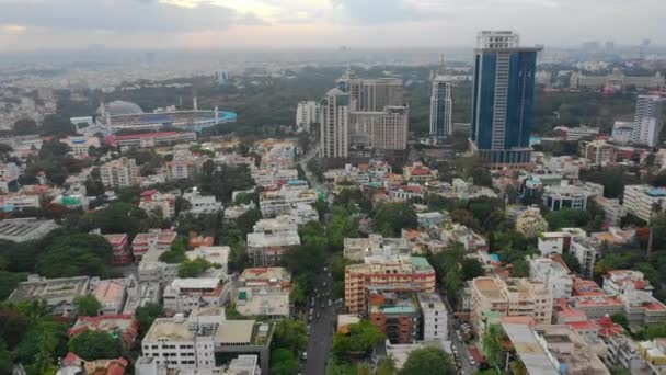 Bangalore Índia Setembro 2018 Período Diurno Cidade Bangalore Panorama Aéreo — Vídeo de Stock