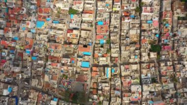 Bangalore, Hindistan - 15 Eylül 2018: güneşli gün bangalore cityscape downtown hava panorama 4k 15 Eylül 2018 yaklaşık bangalore, Hindistan.
