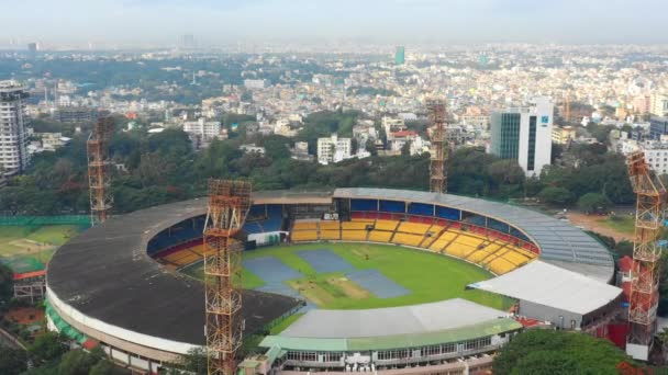 Bangalore Paesaggio Urbano Stadio Centrale Panorama Aereo India — Video Stock