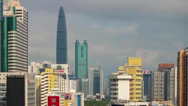 Hong Kong Říjen 2018 Den Provozu Ulice Pohled Panorama Timelpase — Stock video