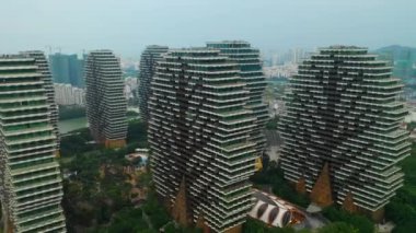 Modern binalar Sanya City, Çin, 4k için gün içerisinde 5 yıldızlı oteller