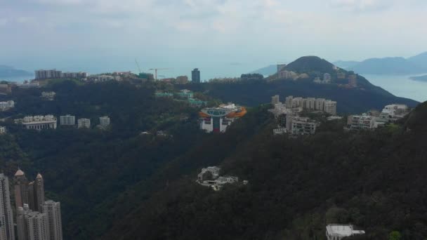 Nap Idő Hong Kong Híres Victoria Peak View Pont Komplex — Stock videók