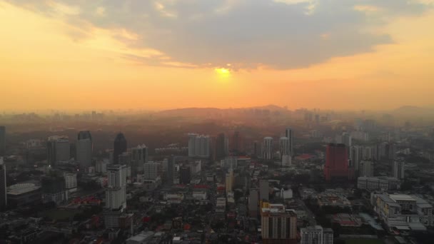 Kuala Lumpur Malaysia Settembre 2018 Serata Kuala Lumpur Centro Panorama — Video Stock