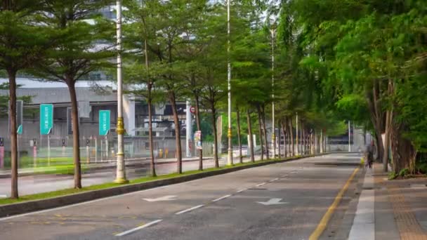 Tiempo Del Día Kuala Lumpur Centro Ciudad Tráfico Calle Cruce — Vídeo de stock