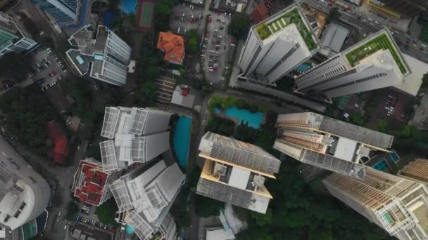 Kuala Lumpur Malaysia September 2018 Solskinnsdag Kuala Lumpur Sentrum Antennepanorama – stockvideo