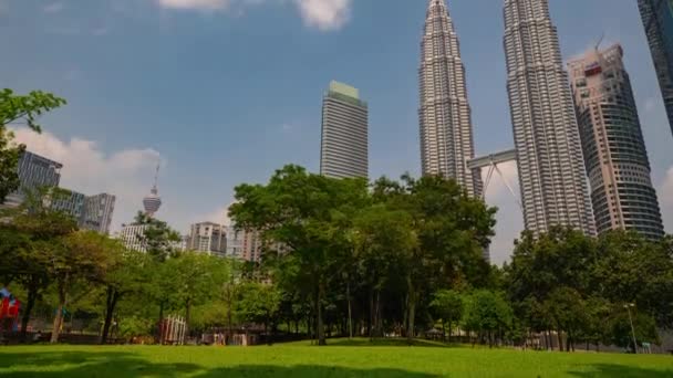 吉隆坡市阳光明媚日 市中心建筑全景 马来西亚 — 图库视频影像