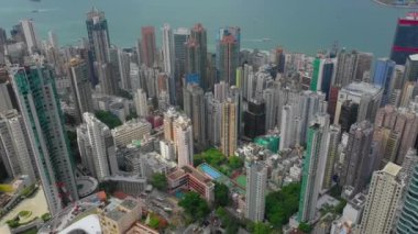 gün zaman hong kong cityscape apartmanlar defne hava panorama 4 k blok