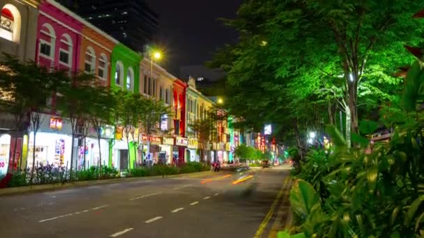 Tiempo Del Día Kuala Lumpur Centro Ciudad Tráfico Calle Cruce — Vídeo de stock