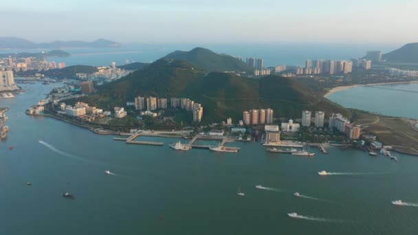 Sanya China September 2018 Hainan Island Aerial Panorama Circa September — Stock Video