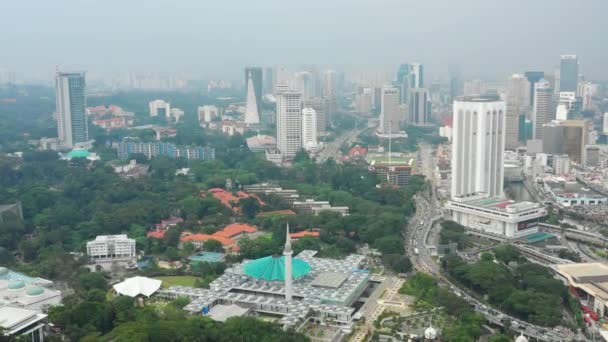 Kuala Lumpur Malasia Septiembre 2018 Día Soleado Kuala Lumpur Centro — Vídeo de stock