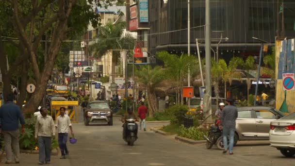 Bangalore India Settembre 2018 Giorno Bangalore Centro Città Traffico Strada — Video Stock