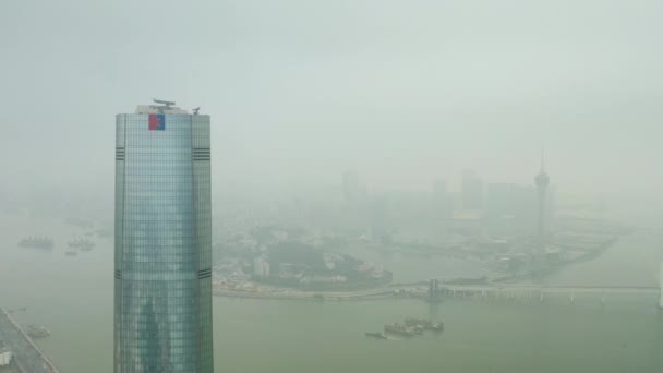 Vista de paisagem urbana da cidade de Macau — Vídeo de Stock