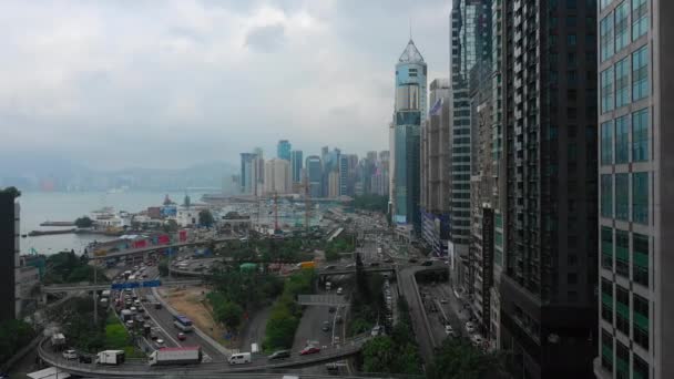 Hong Kong Dezembro 2016 Hora Dia Hong Kong City Traffic — Vídeo de Stock