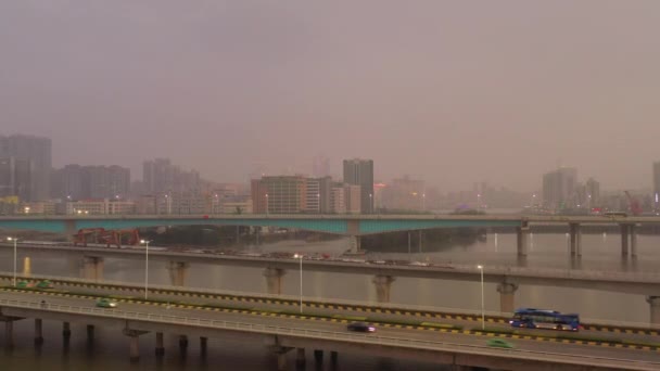 Pohled na panoráma města Macao — Stock video